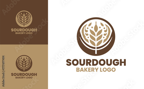 Sourdough Bakery Logo Premium Artisan Bread Symbol