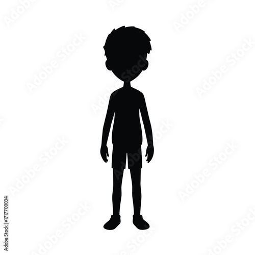 boy Profile Icon, Male Silhouette Icon, User Avatar Icon, little boy Head Icon, Profile Symbol Icon