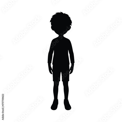 boy Profile Icon, Male Silhouette Icon, User Avatar Icon, little boy Head Icon, Profile Symbol Icon