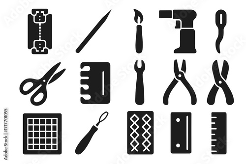 Jig icons lacing ruler paracord pattern measurer torch icon mini tightening vector