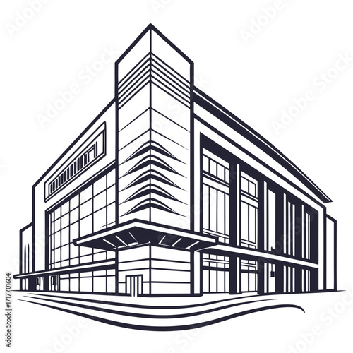 Modern commercial building architecture