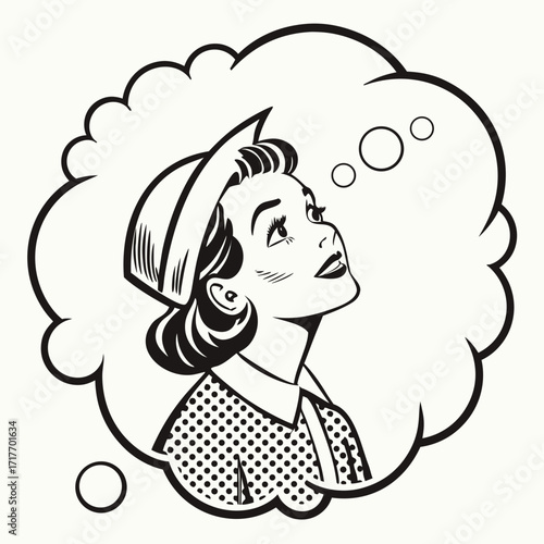 vector illustration of a girl
