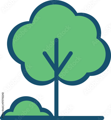 World ozone day vector flat design illustration. tree vector flat design illustration