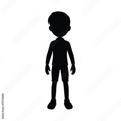 boy Profile Icon, Male Silhouette Icon, User Avatar Icon, little boy Head Icon, Profile Symbol Icon