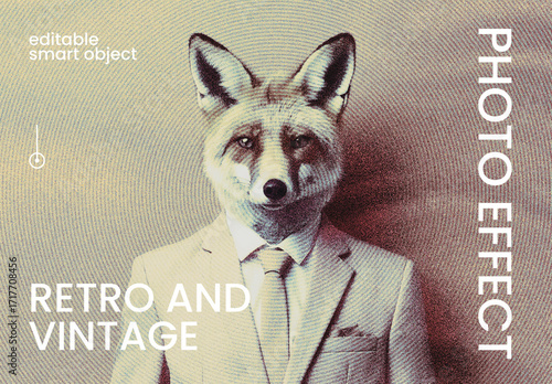 Retro and Vintage Photo Effect Mockup
