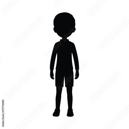 boy Profile Icon, Male Silhouette Icon, User Avatar Icon, little boy Head Icon, Profile Symbol Icon