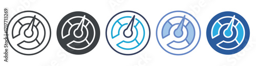 Indicator icon set multiple style collection