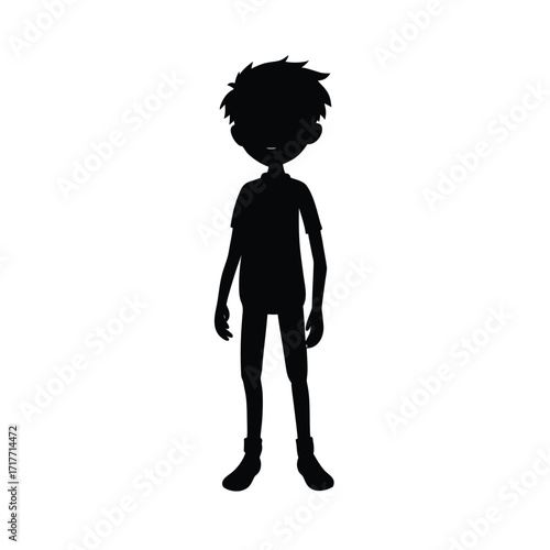 boy Profile Icon, Male Silhouette Icon, User Avatar Icon, little boy Head Icon, Profile Symbol Icon