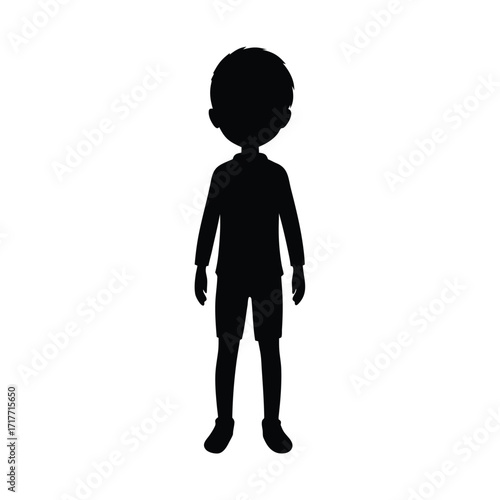 boy Profile Icon, Male Silhouette Icon, User Avatar Icon, little boy Head Icon, Profile Symbol Icon