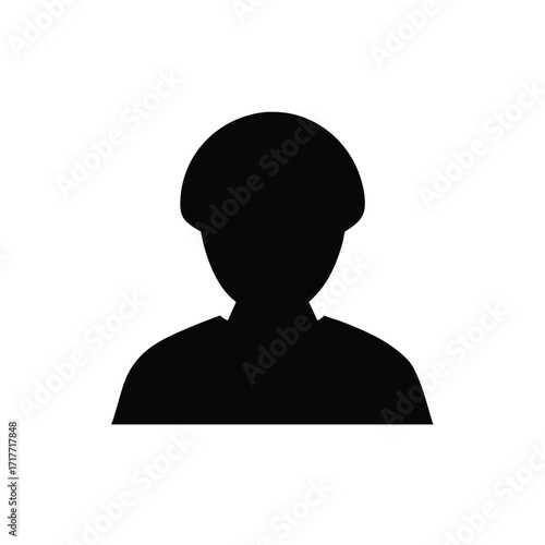 boy Profile Icon, Male Silhouette Icon, User Avatar Icon, little boy Head Icon, Profile Symbol Icon