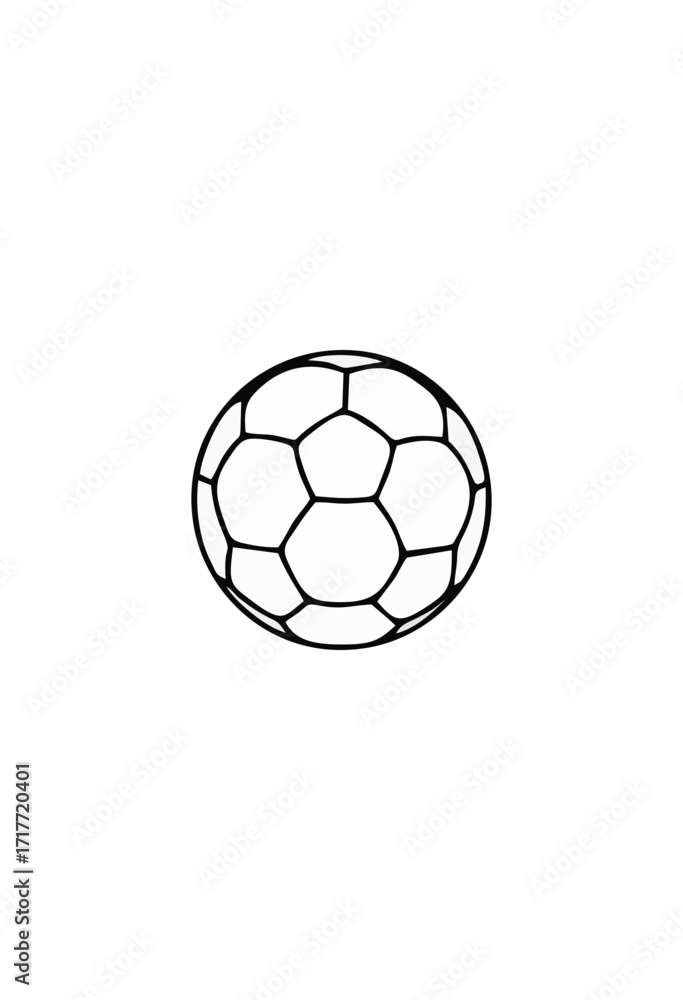 Fototapeta premium vector illustration of a soccer ball