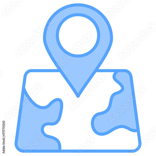 Map Blue Icon