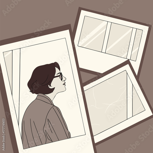 A modern girl with sunglass vector art Adobe Illustrator Artwork