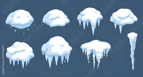 icicles vector pack, sharp frozen icicles, blue frost vector set, ice crystal shapes, cold winter border, frozen drip silhouettes, melting ice points, hanging frozen crystals, winter themed decor, col
