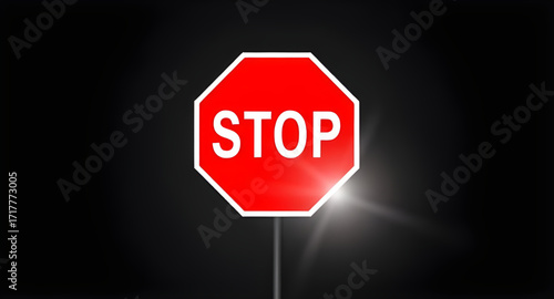 stop sign on the road