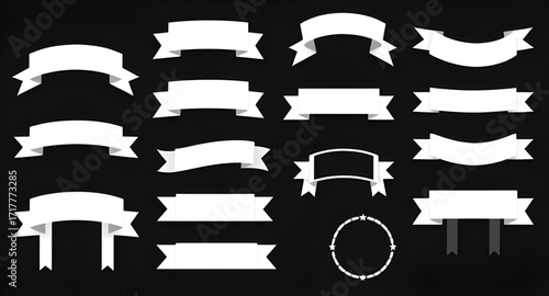 ornate label badges, sale ribbon stickers, engraved label vector, glossy ribbon icons, decorative badge labels, circle award ribbons, ribbon nameplate banner, craft paper label set, minimalist ribbon 