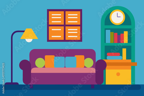 living room with a sofa