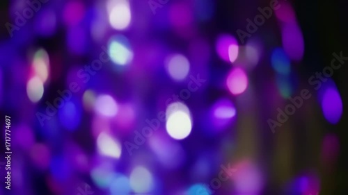 Abstract bokeh of vibrant, colorful lights