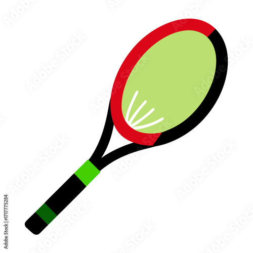 tennis racket and ball
