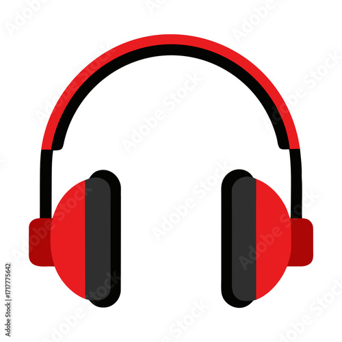 headphones on white background