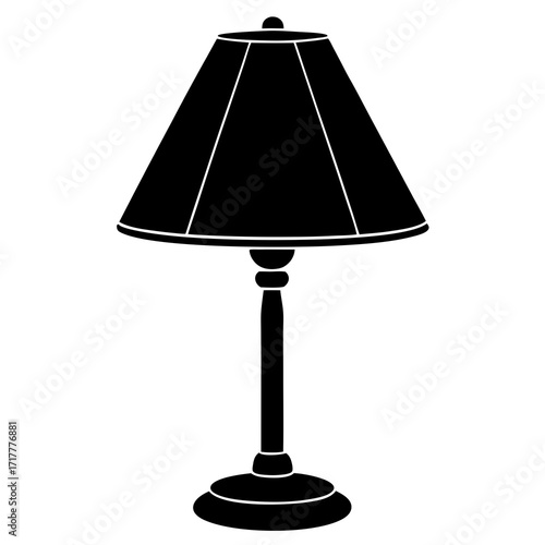 table lamp isolated on white background
