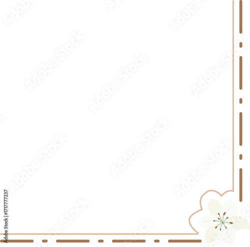 Floral Corner Border Frame