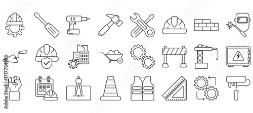 Set of Labor Icons or symbols Vector fully editable file.