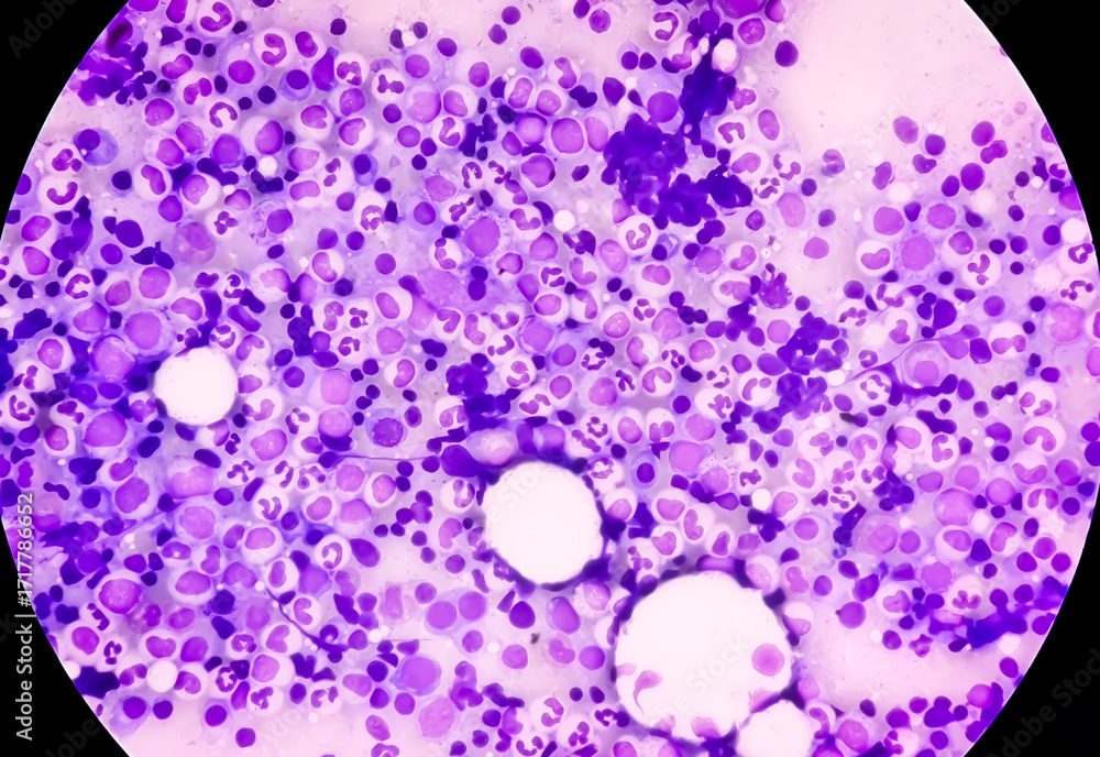 Foto Bone marrow study: Plasma cell dyscrasia