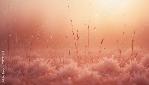 Serene snowy landscape at sunrise nature photography tranquil winter environment soft light viewpoint