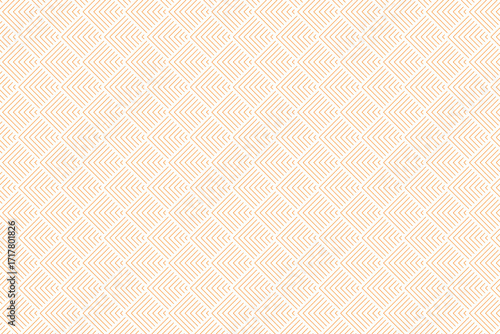 Pattern seamless abstract background with thin line geometric wave shape | Modern seamless ornamental vector patterns and swatches | Orange geometric oriental backgrounds