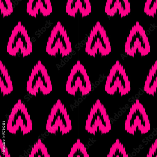 Uzbekistan ikat pattern. Uzbekistan ikat abstract ethnic design. Uzbekistan pattern design for background, wallpaper, textile, art, clothing, wrapping paper, Uzbek style, Uzbek fabric