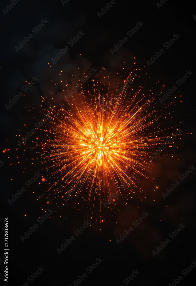 Fototapeta premium Spectacular fireworks display celebrating new year urban skyline nighttime vibrant colors aerial view excitement