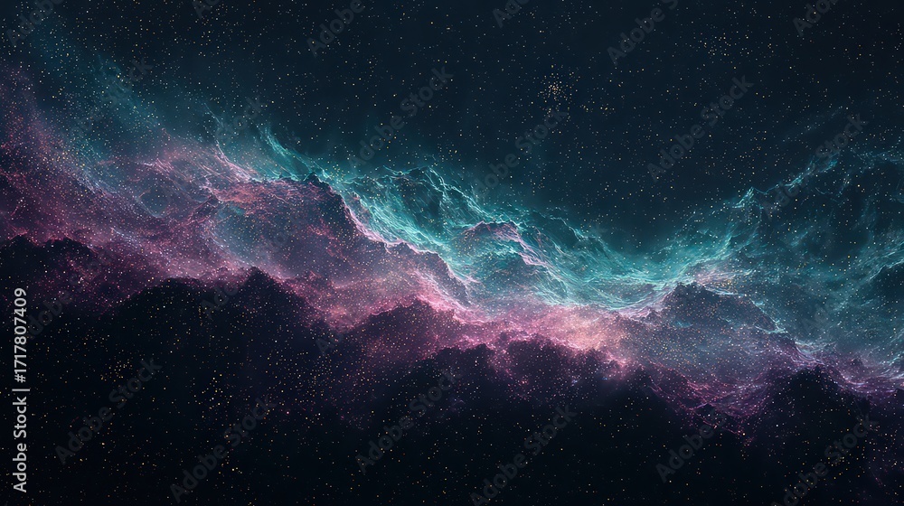 Fototapeta premium Cosmic Nebulae With Star Dust