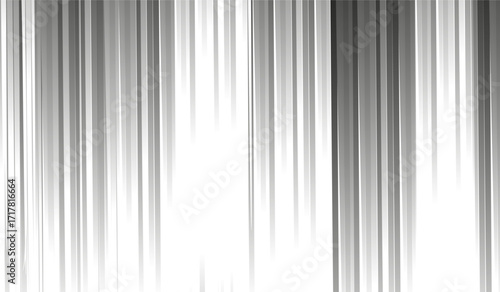 An immersive black and white abstract background with dynamic diagonal lines.