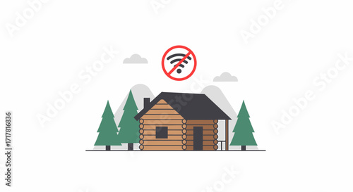 Remote Cabin with No WiFi Signal