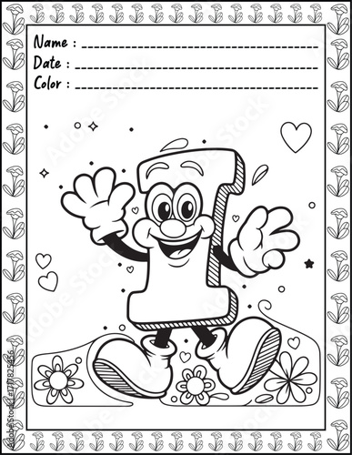 ABC Alphabet Letter Bold & Easy Coloring Page with Cute Animals for Adults and Kid. High resolution (300 DPI), Ready to print on standard 8.5x11-(A4) inch paper With (No Bleed), Black and White. 