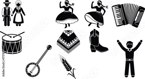 Celebrate folk culture with traditional music and dancing art