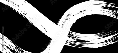 Ribbon flow color swirl strokes. Wave sea isolated random lines. Wires as hair beam sheaf. Liquid paint ink shape isolated on white background. Artistic abstract trace swirl illustration cover page.