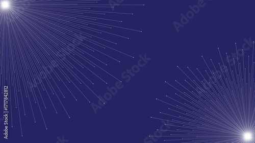 Abstract line in blue background