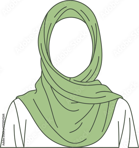 Buy green hijab fashion modest islamic wear online shop aditable