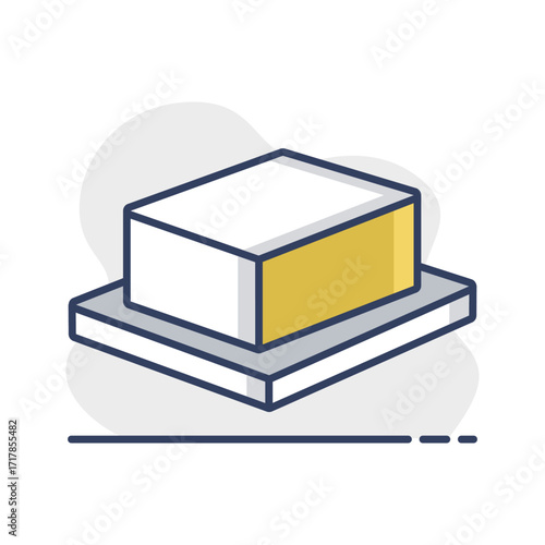 Classic Butter Block on a Dish