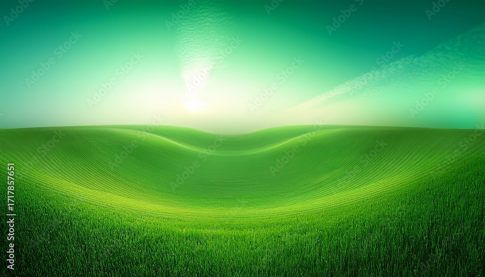 Obraz premium Green Gradient Background