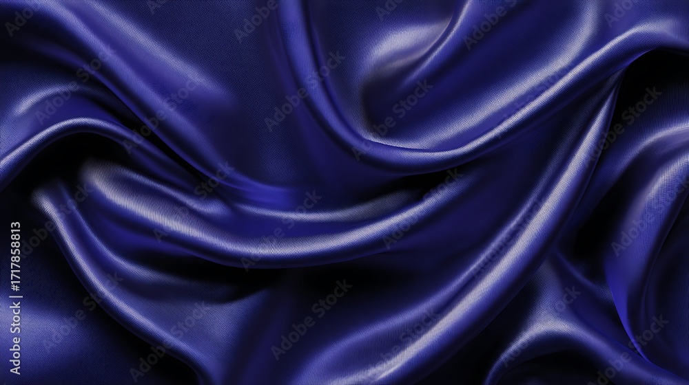 Fototapeta premium Elegant Purple Silk Fabric Drape with Iridescent Slubs