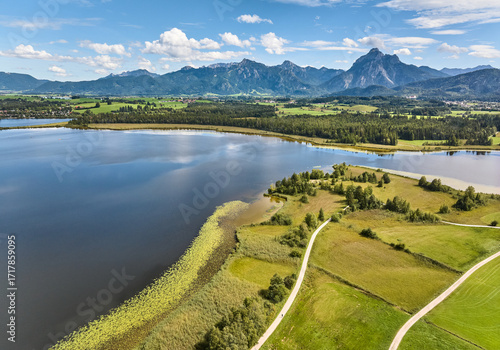 aerial photo of the alpine ...