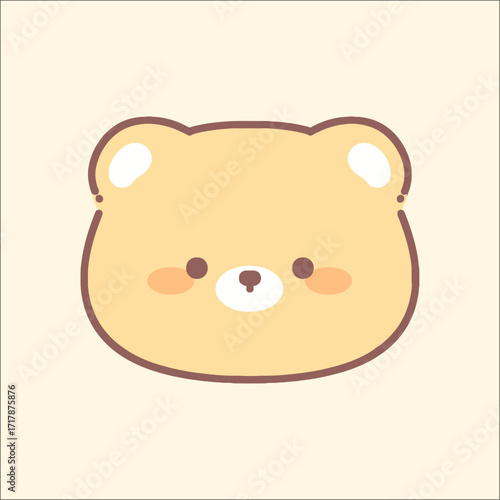A cute cartoon bear illustration