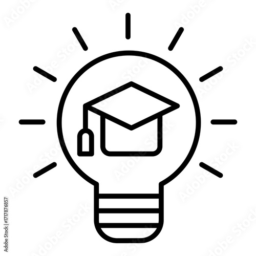 Education innovation icon. Vector line icon