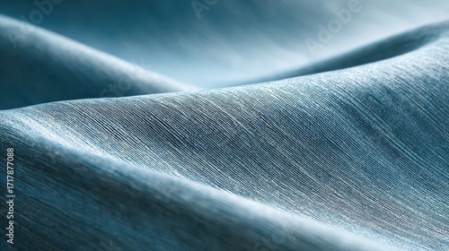 Calming Abstract Blue Wallpaper with Silk Effect
