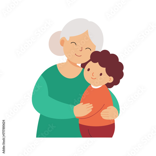 Grandma Hugs Child