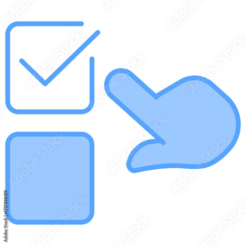 Voting Blue Icon