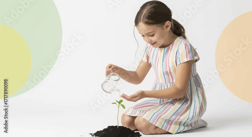 Kindred Spirit Nurturing Young Seedling Demonstrates Care And Growth Potential